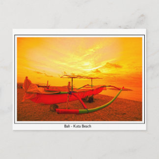 Sonnenuntergang in Kuta Postkarte