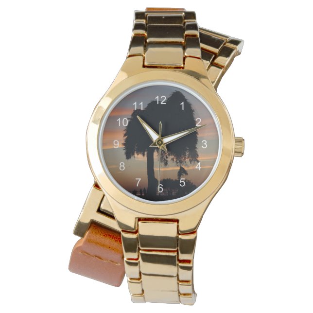 Sonnenuntergang in La Jolla Armbanduhr (Vorderseite)