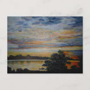 Sonnenuntergang in Lakeshore Postkarte