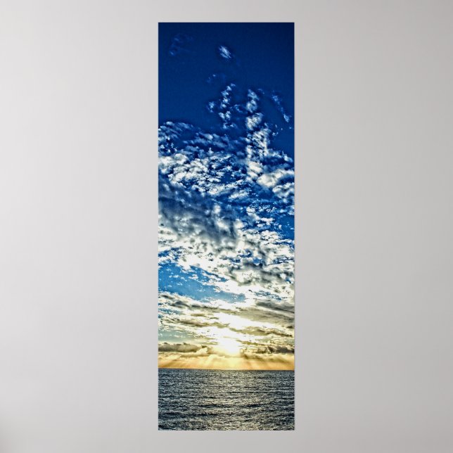 Sonnenuntergang in Ligurien - das Cinque Terre, It Poster (Vorne)