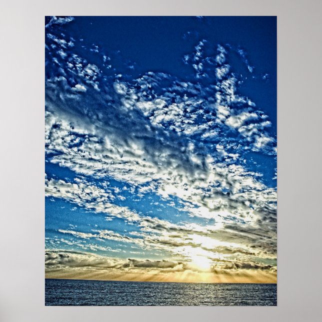 Sonnenuntergang in Ligurien - das Cinque Terre, It Poster (Vorne)