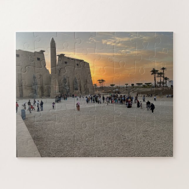 Sonnenuntergang in Luxor Puzzle (Horizontal)