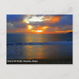 Sonnenuntergang in Mazatlan Mexiko Postkarte