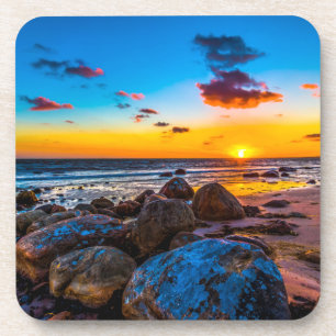 Sonnenuntergang in Meer Getränkeuntersetzer
