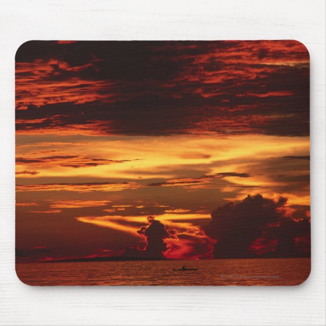 Sonnenuntergang in Meer Mousepad (Vorne)
