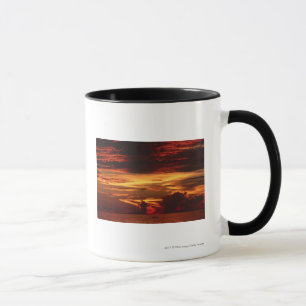 Sonnenuntergang in Meer Tasse