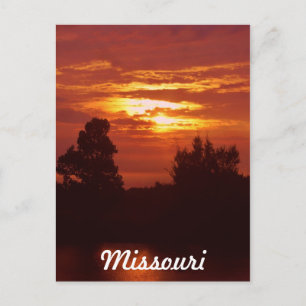 Sonnenuntergang in Missouri Postkarte