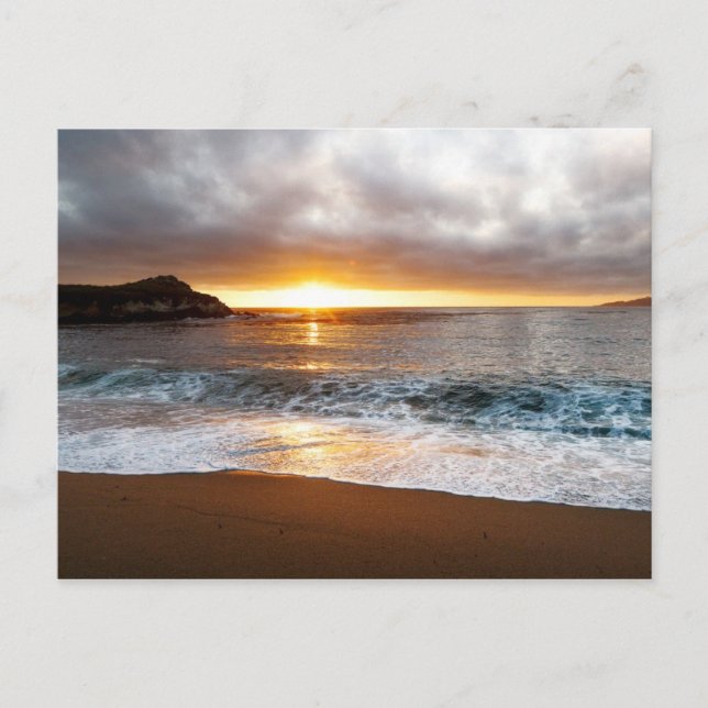 Sonnenuntergang in Monterey, Kaliforniens Pazifikk Postkarte (Vorderseite)