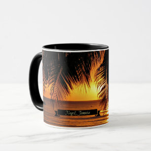 Sonnenuntergang in Negril, Jamaika Tasse