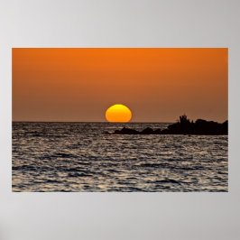 Sonnenuntergang in Paphos, Zypern (2532) Poster