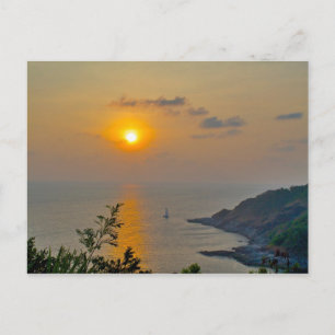 Sonnenuntergang in Phuket Postkarte