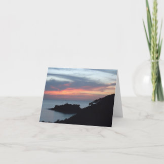 Sonnenuntergang in Playa Potrero, Costa Rica Karte