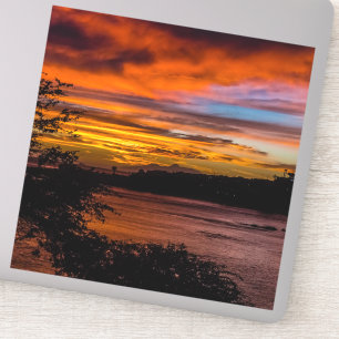 Sonnenuntergang in Praia, Kap Verde Aufkleber