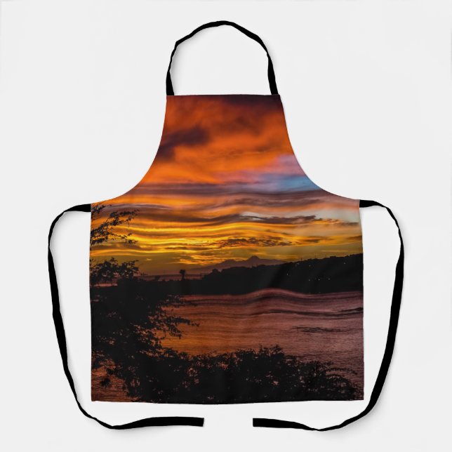 Sonnenuntergang in Praia, Kap Verde Schürze (Vorderseite)