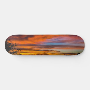 Sonnenuntergang in Praia, Kap Verde Skateboard