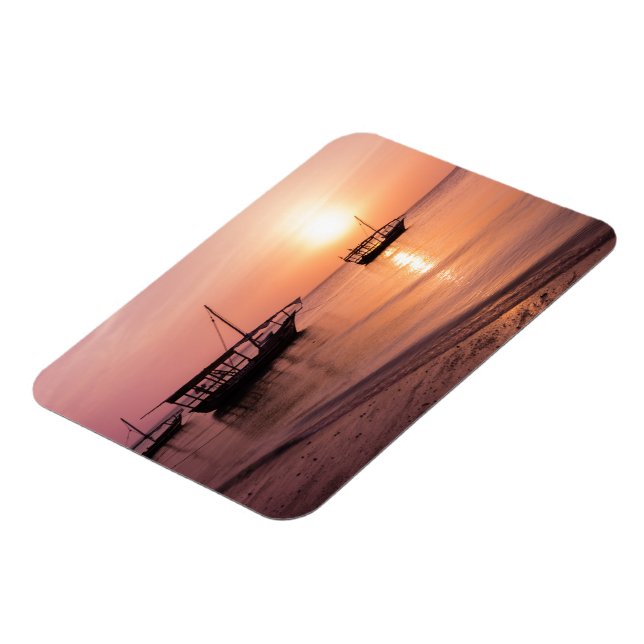 Sonnenuntergang in Sansibar Magnet (Linke Seite)