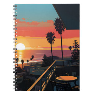SONNENUNTERGANG IN SANTA MONICA #1 NOTIZBLOCK