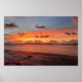 Sonnenuntergang in Simpson Bay Poster