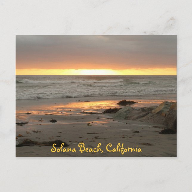 Sonnenuntergang in Solana Postkarte (Vorderseite)