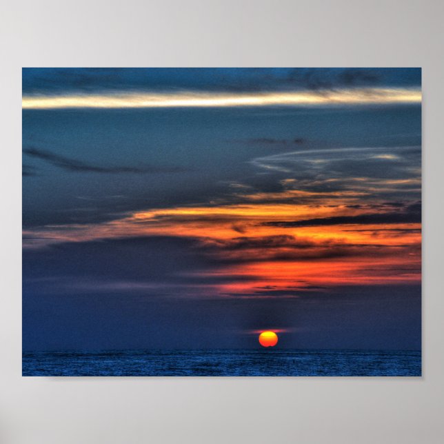 Sonnenuntergang in St. Petersburg Beach, Florida Poster (Vorne)