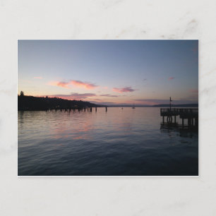 Sonnenuntergang in Tacoma Postkarte