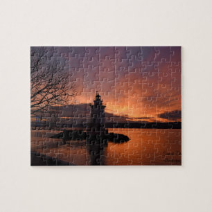 Sonnenuntergang in Tarrytown Poster Puzzle