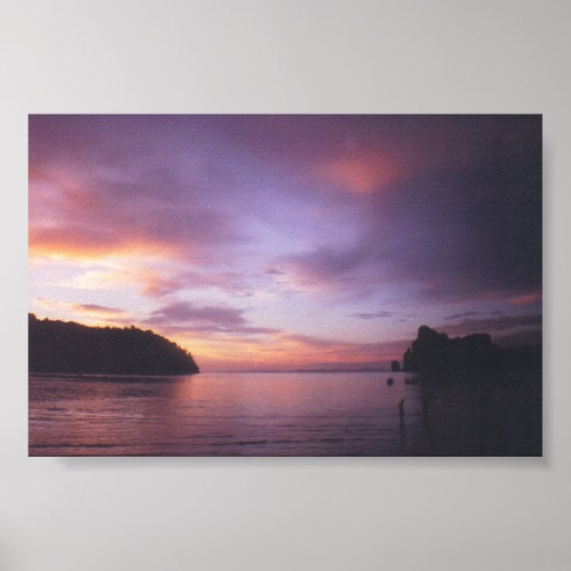 Sonnenuntergang in Thailand Poster (Vorne)