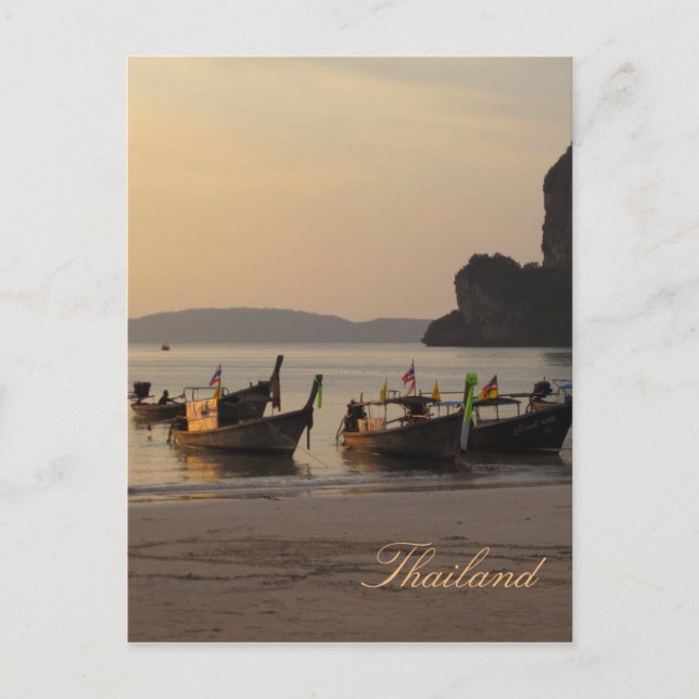Sonnenuntergang in Thailand Postkarte (Vorderseite)