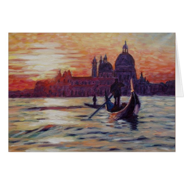 Sonnenuntergang in Venedig (Vorderseite (Horizontal))