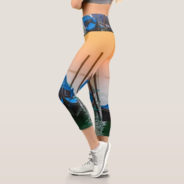 Sonnenuntergang in Venedig Capri Leggings (Links)