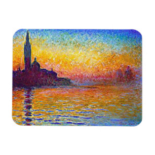 Sonnenuntergang in Venedig, Italien Magnet