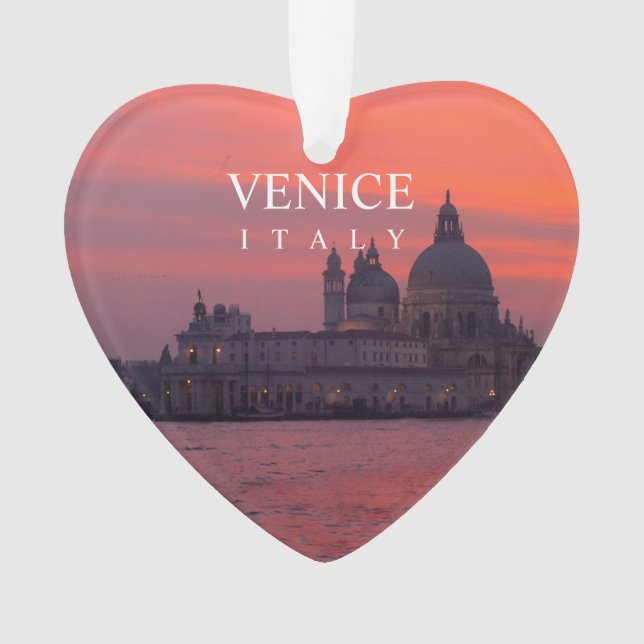 Sonnenuntergang in Venedig Ornament (Vorderseite)