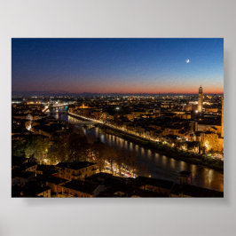 Sonnenuntergang in Verona Poster