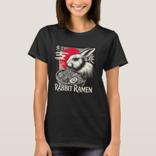 Sonnenuntergang Japanische Kunst Wildtier Nudellie T-Shirt