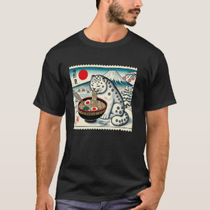 Sonnenuntergang Japanischer Mt. Fuji Briefmarke Sc T-Shirt