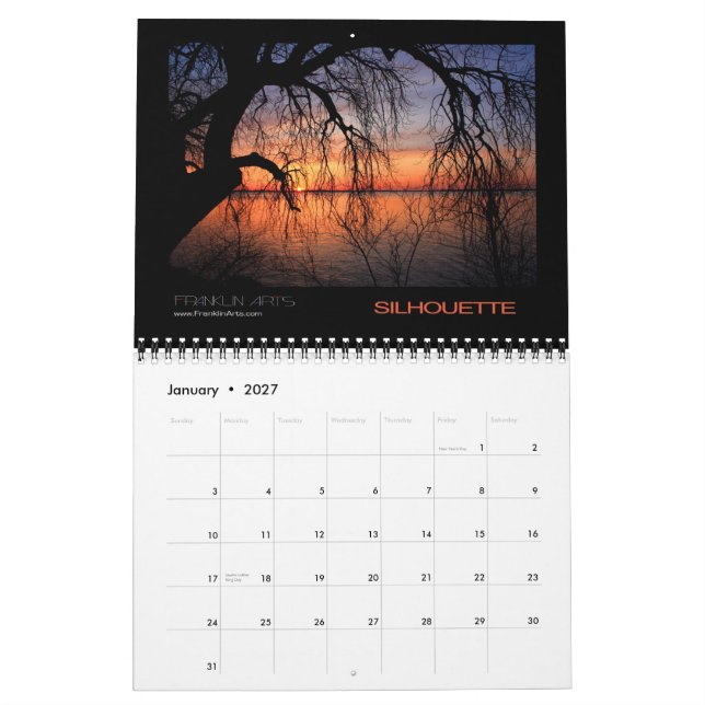 Sonnenuntergang-Kalender 2011 Kalender (Jan 2027)