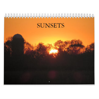 Sonnenuntergang-Kalender Kalender