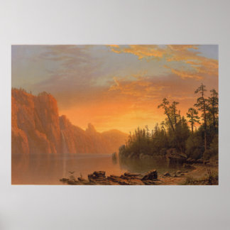 Sonnenuntergang (Kalifornische Landschaft) Poster