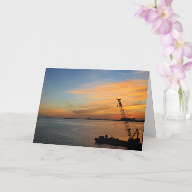 Sonnenuntergang Karte (Orchidee)