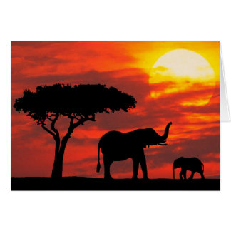 Sonnenuntergang-Karte