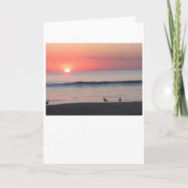 Sonnenuntergang, Karte (Vorderseite)