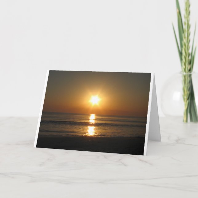 Sonnenuntergang, Karte (Vorderseite)