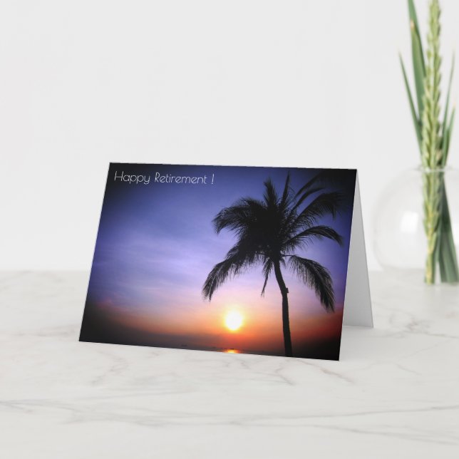 Sonnenuntergang Karte (Vorderseite)