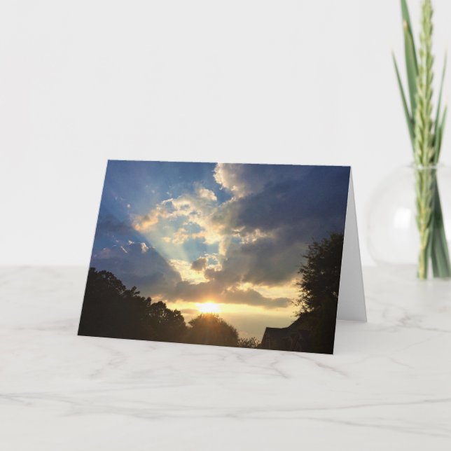 Sonnenuntergang, Karte (Vorderseite)