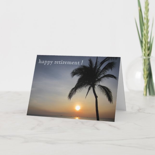 Sonnenuntergang Karte (Vorderseite)