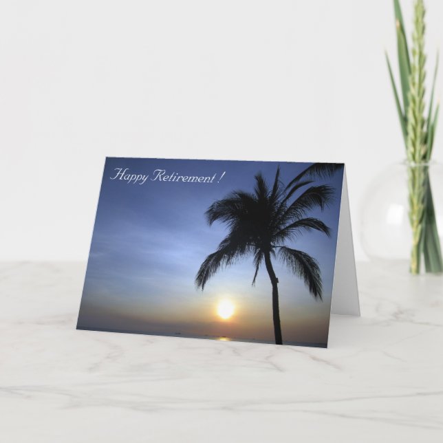 Sonnenuntergang Karte (Vorderseite)