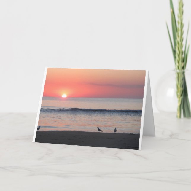 Sonnenuntergang, Karte (Vorderseite)