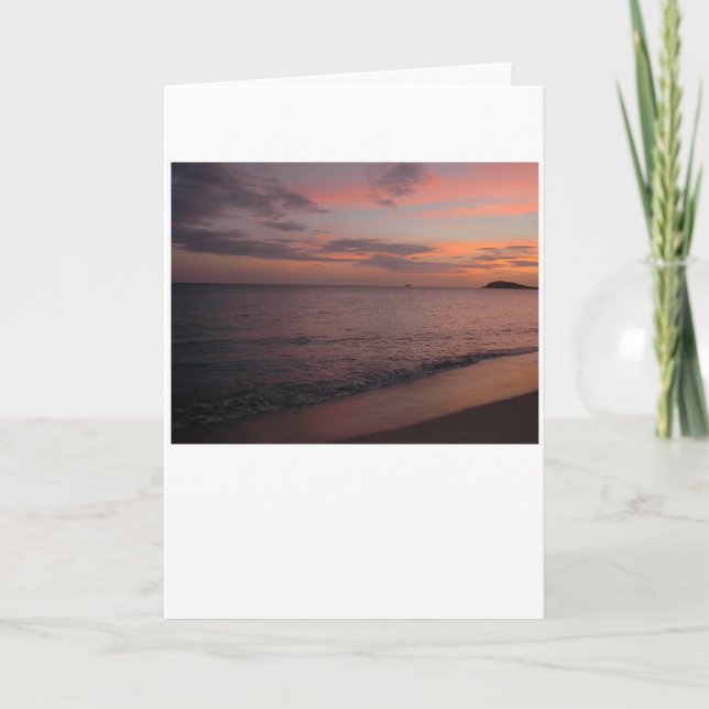 Sonnenuntergang, Karte (Vorderseite)