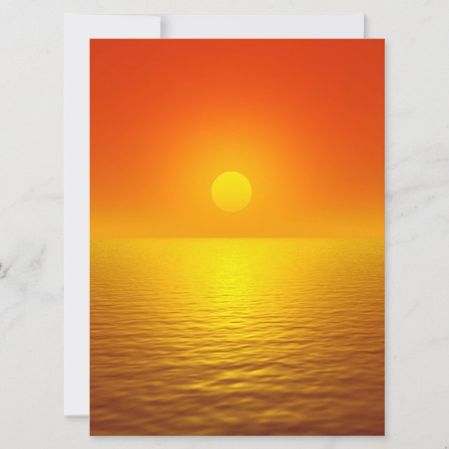 Sonnenuntergang Karte (Vorderseite)