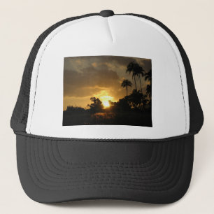Sonnenuntergang Kauais, Hawaii Truckerkappe